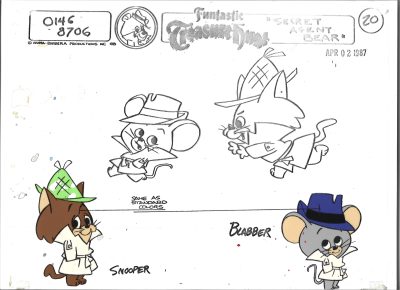 Folia animacyjna z kreskówki Hanna-Barbera MIŚ YOGI - Snooper and Blabber (20)