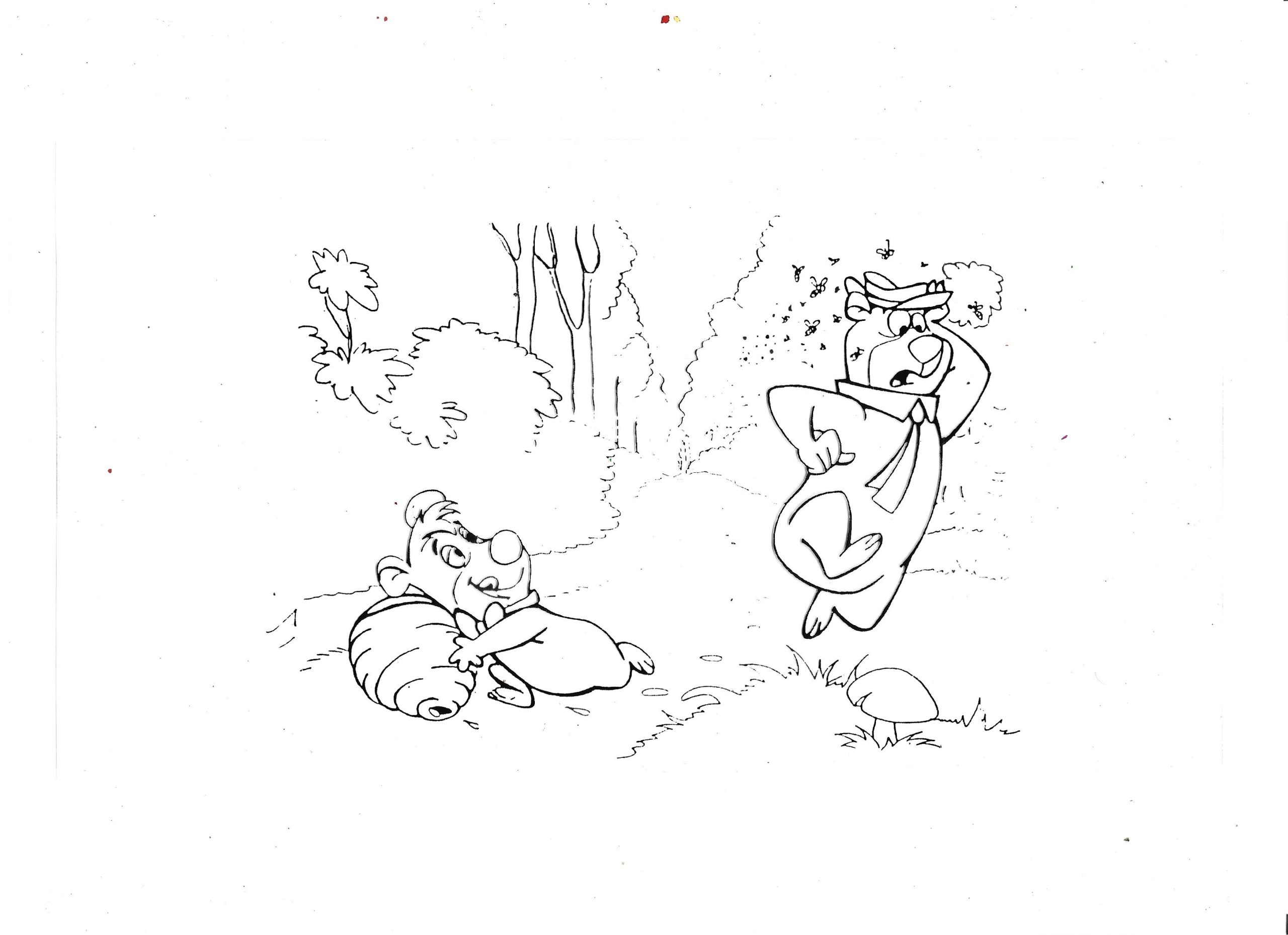 Folia animacyjna z postaciami z bajek Hanna-Barbera – MIŚ YOGI i BUBU