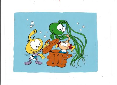 Folia celuloidowa z filmu animowanego Hanna-Barbera „THE SNORKS”