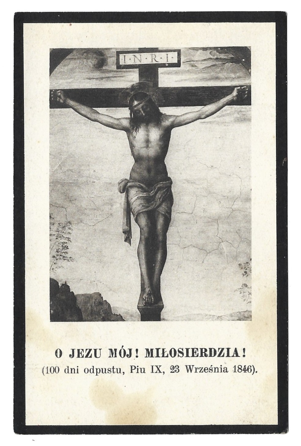 Kartka pogrzebowa – TADEUSZ CIEŃSKI herbu Pomian – 1925 r.