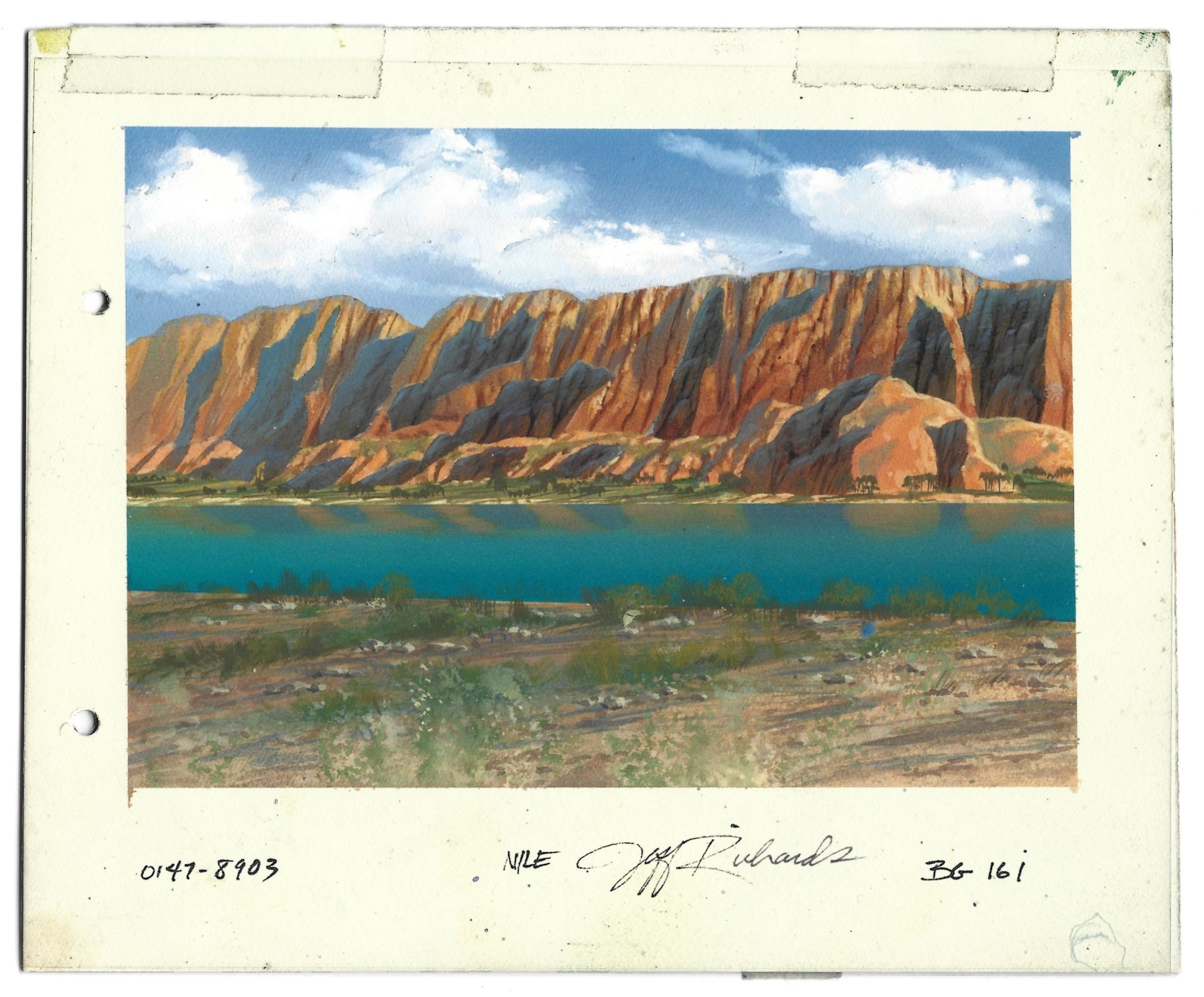 Tło animacyjne z filmu animowanego HANNA-BARBERA „THE BIBLE”-NILE – Biblia-rzeka Nil