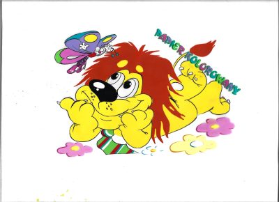 Folia celuloidowa - projekt okładki PAPIER KOLOROWY - Lew