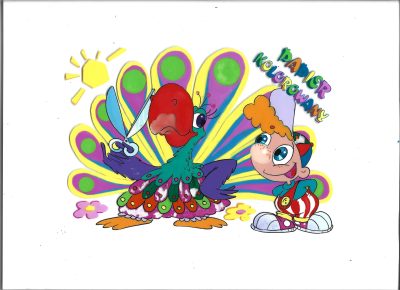 Folia celuloidowa - projekt okładki PAPIER KOLOROWY - Paw