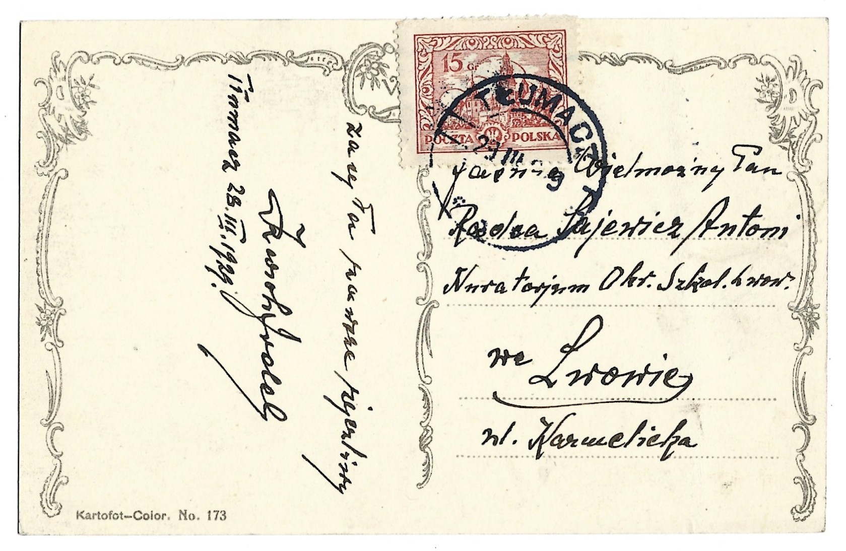 Pocztówka - Wesołego Alleluja, 1929 r.