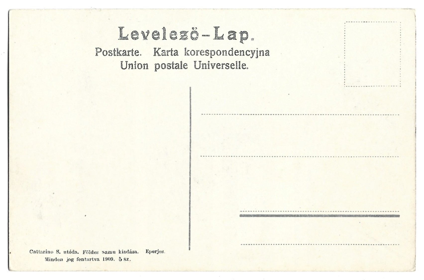Pocztówka - Tatra: Fagyott to. Gefrorener See - TATRY, 1909 r. - wyd. Węgry