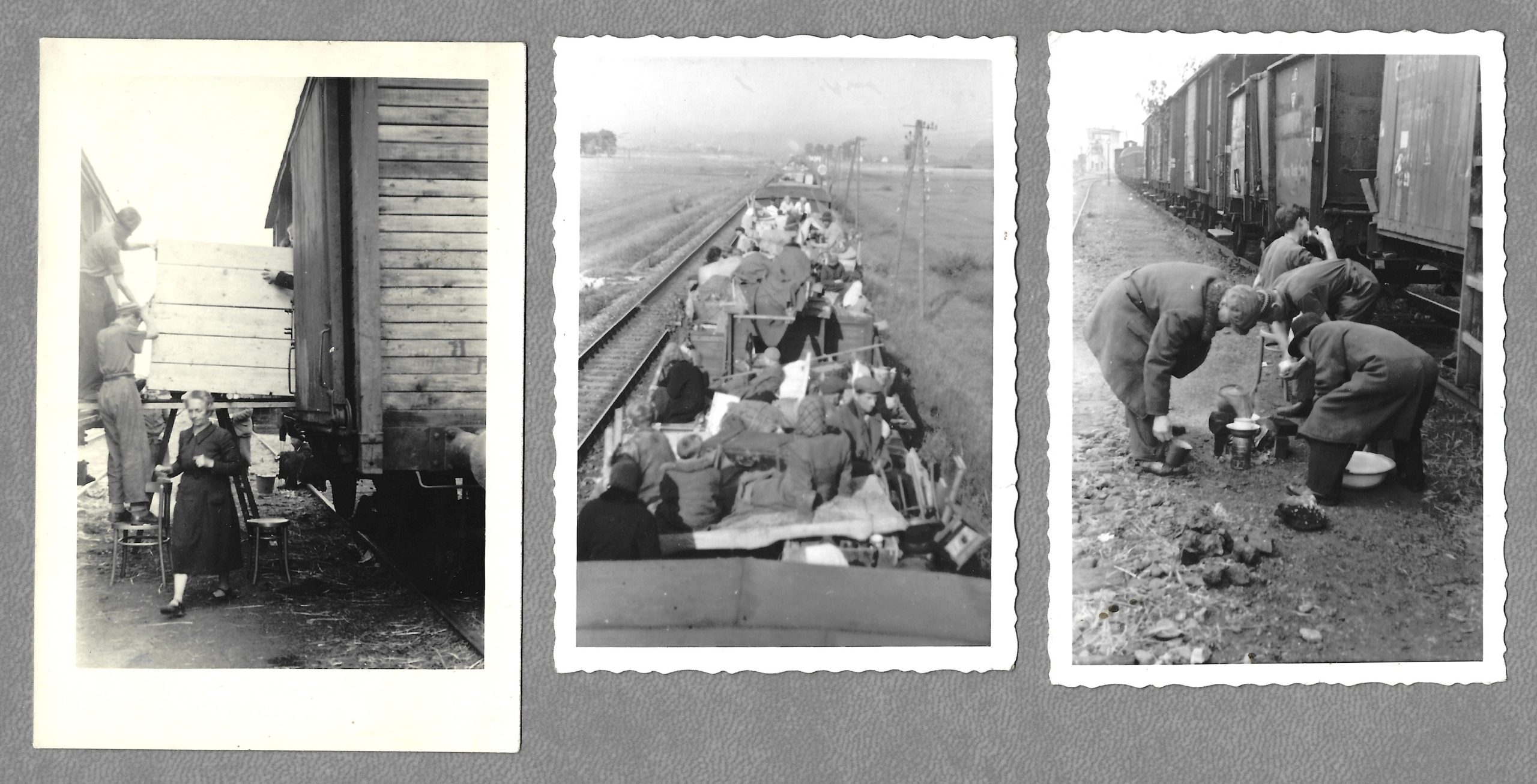 Zestaw zdjęć - repatrianci - przesiedlenia Polaków z kresów