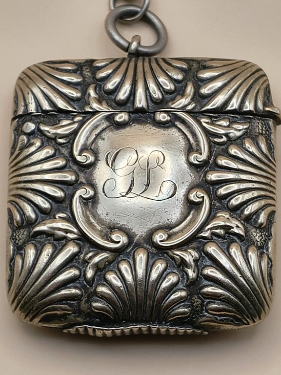 Pojemnik, etui na zapałki - z monogramem