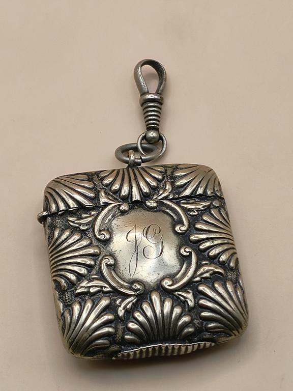 Pojemnik, etui na zapałki - z monogramem