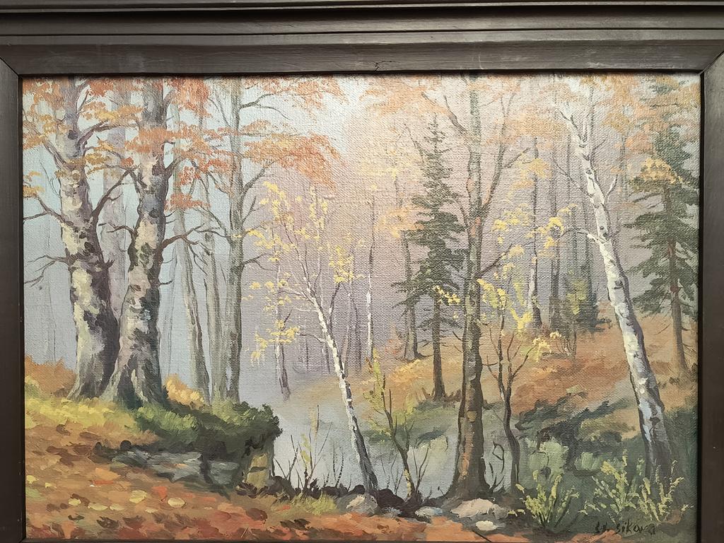 Obraz - pejzaż jesienny, Stanisław Sikora