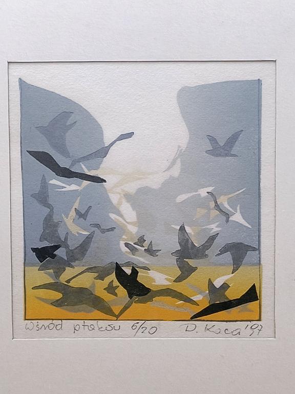 Obraz "Wśród ptaków" Dariusz Kaca, 1997 r.