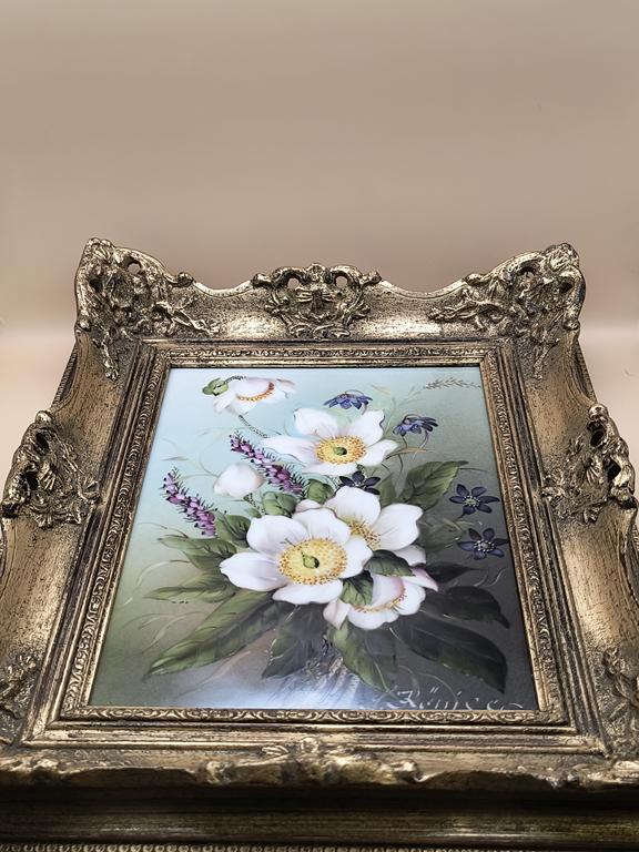 Obraz na porcelanie - kwiaty - Siegfried Königer (1909-1982)