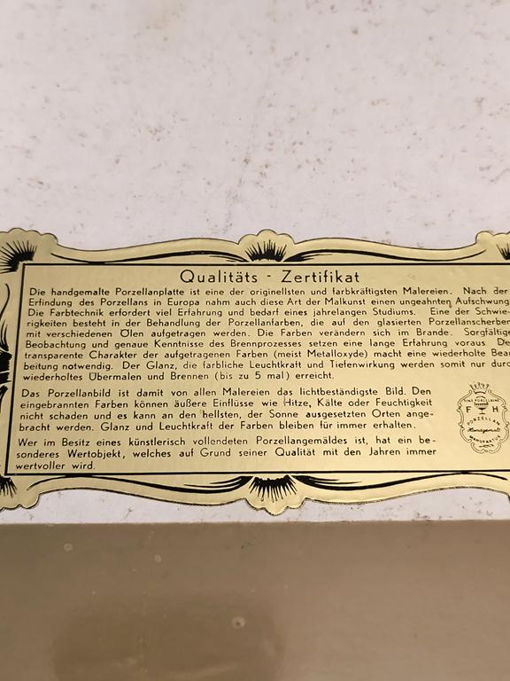 Obraz na porcelanie - kwiaty - Siegfried Königer (1909-1982)