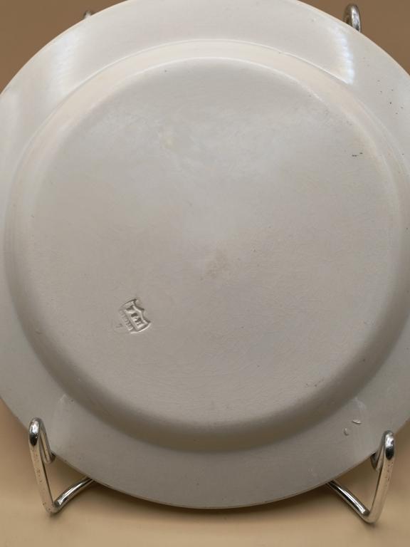 Talerz patriotyczny z księciem Józefem Poniatowskim - sygn. Choisy-le-Roi, Paillart & Hautin, Francja 1824-1835