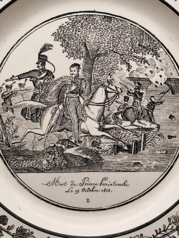 Talerz patriotyczny - książę Józef Poniatowski – sygn. CHOISY-LE-ROI, Paillart & Hautin, Francja 1824-1835
