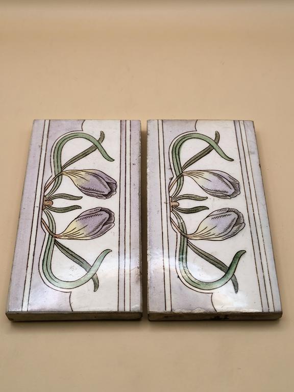 Para kafli ceramicznych - w stylu secesyjnym