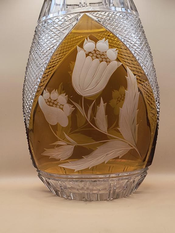 Duży wazon kryształowy – Huta Hortensja