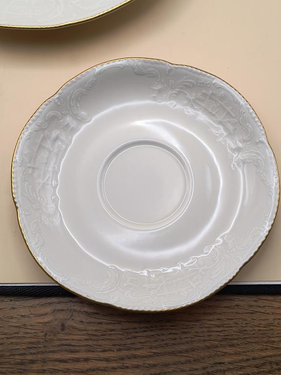 Zestaw śniadaniowy porcelanowy ROSENTHAL - talerzyk i filiżanka ze spodkiem