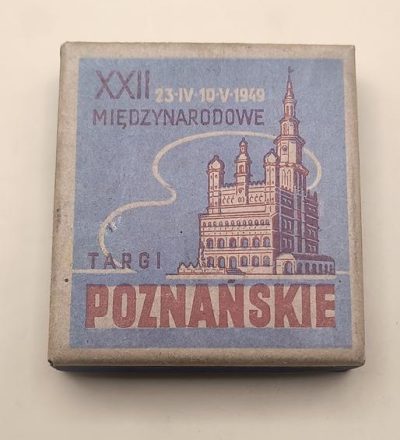 Pudełko po papierosach - Międzynarodowe Targi Poznańskie, 1949 r.