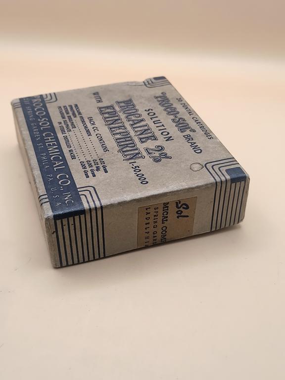 Opakowanie po środkach znieczulających - USA, 1944 r.