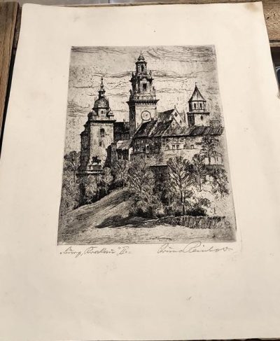 Stara grafika – Kraków. Wawel