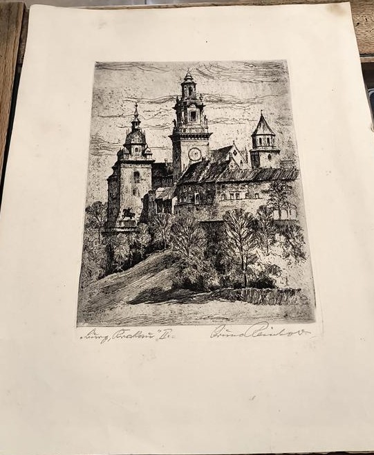 Stara grafika – Kraków. Wawel