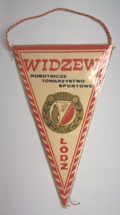 Proporczyk WIDZEW ŁÓDŹ Robotnicze Towarzystwo Sportowe POLSKA