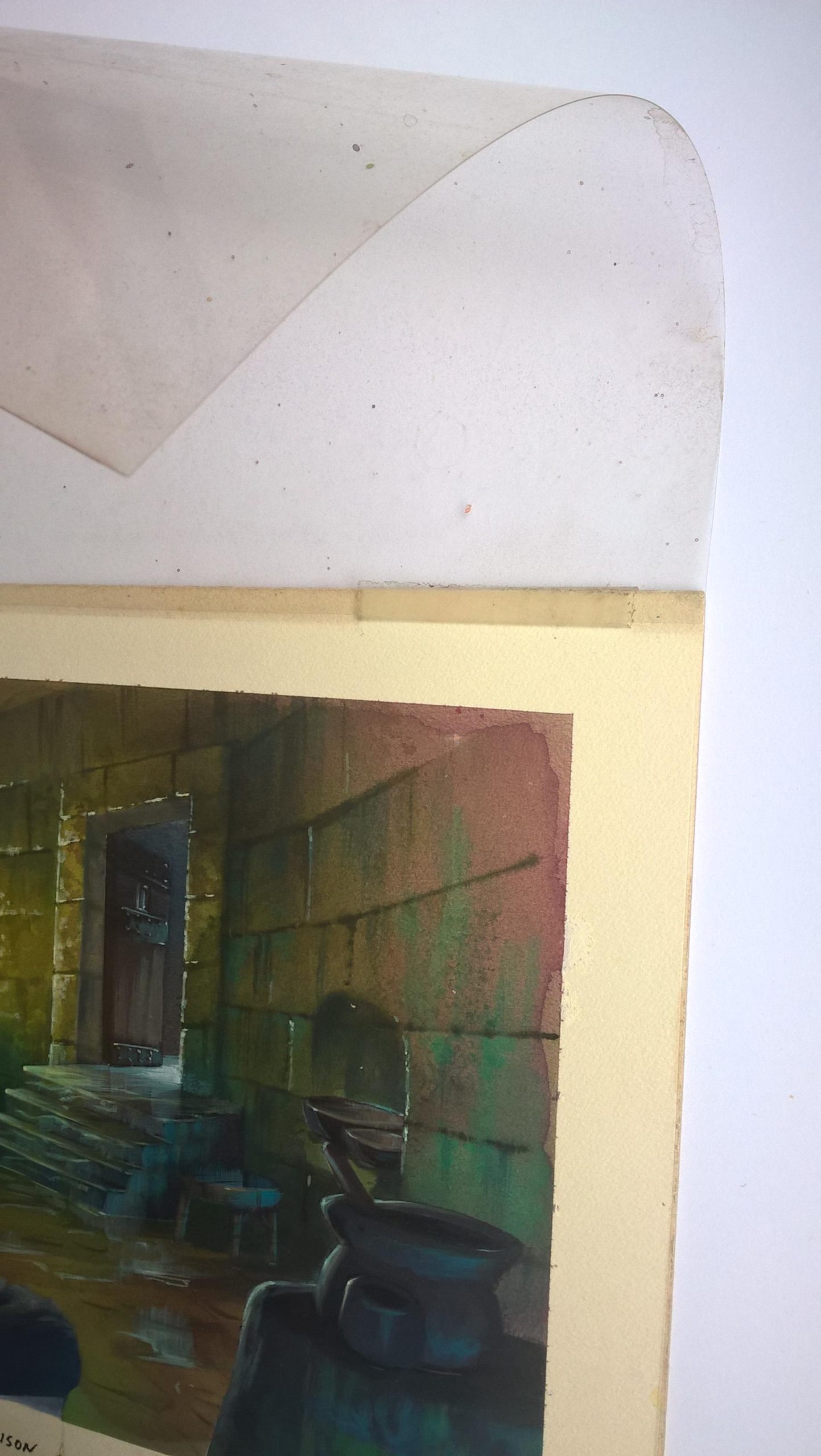 Tło animacyjne z filmu animowanego HANNA-BARBERA „THE BIBLE”-PRISON CELL – Biblia-cela więzienna