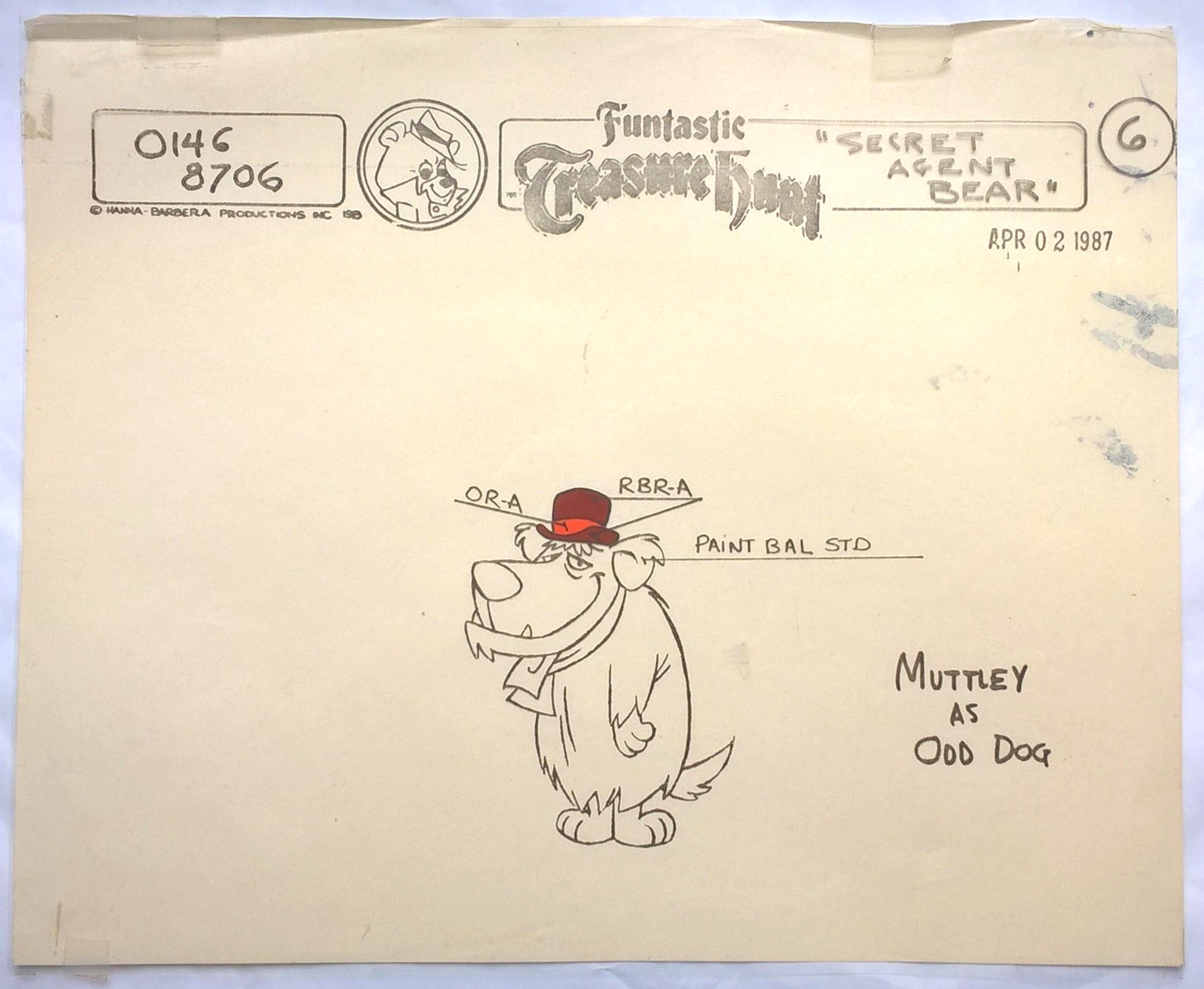 Folia animacyjna z kreskówki Hanna-Barbera - MIŚ YOGI - MUTTLEY AS ODD DOG - Muttley jako dziwy pies (6)