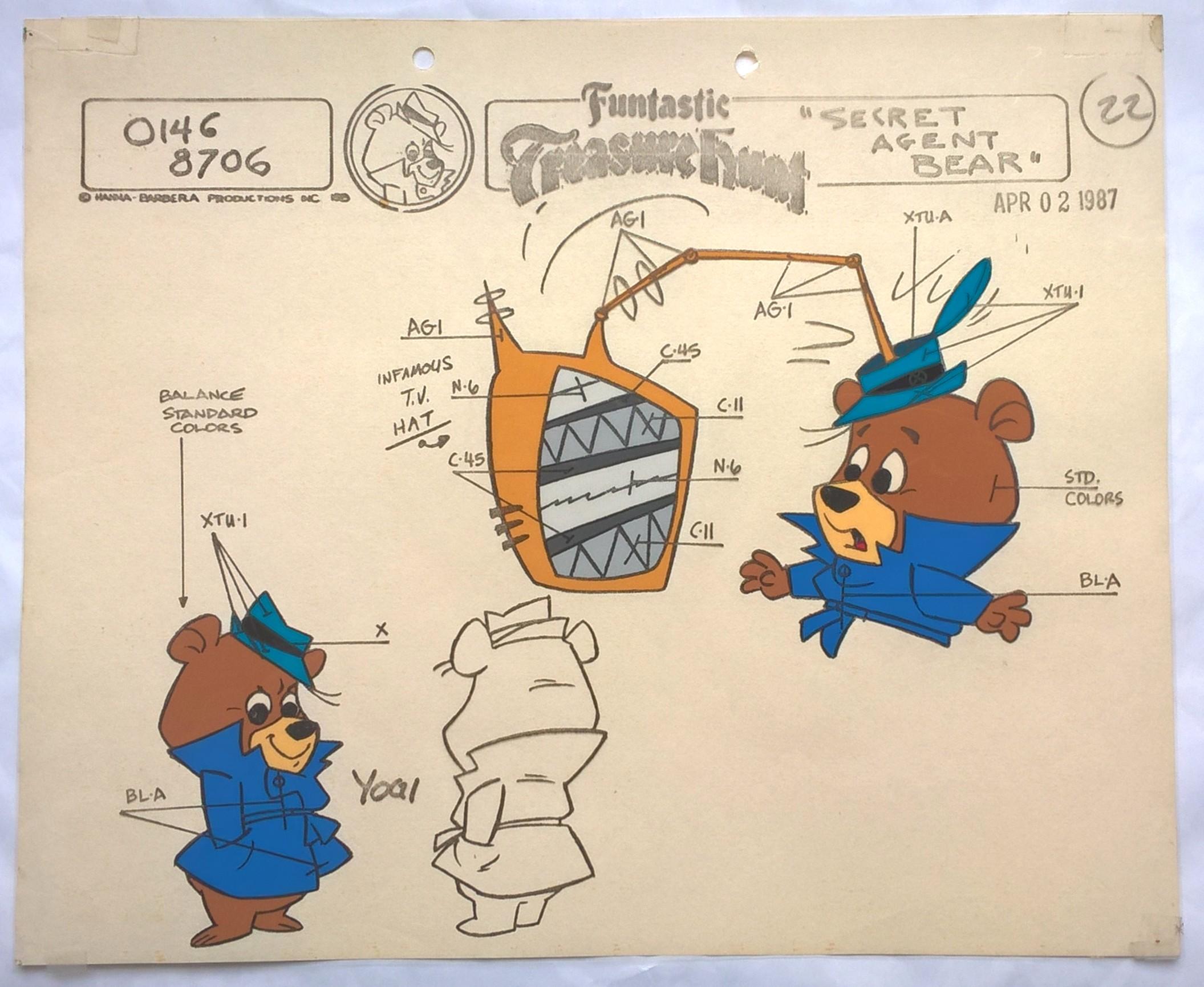 Folia animacyjna z kreskówki Hanna-Barbera – MIŚ YOGI (22)