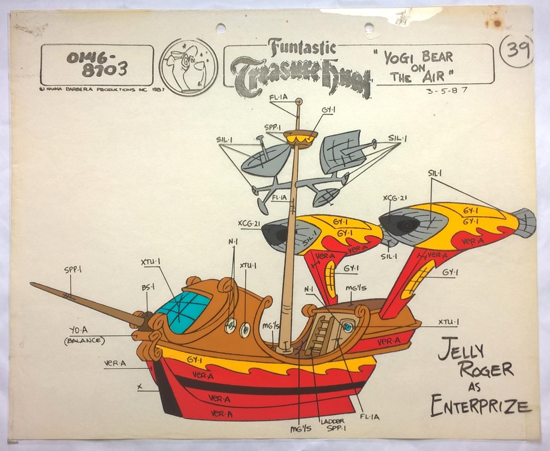 Folia animacyjna z kreskówki Hanna-Barbera – MIŚ YOGI - JELLY ROGER AS ENTERPRIZE (39)