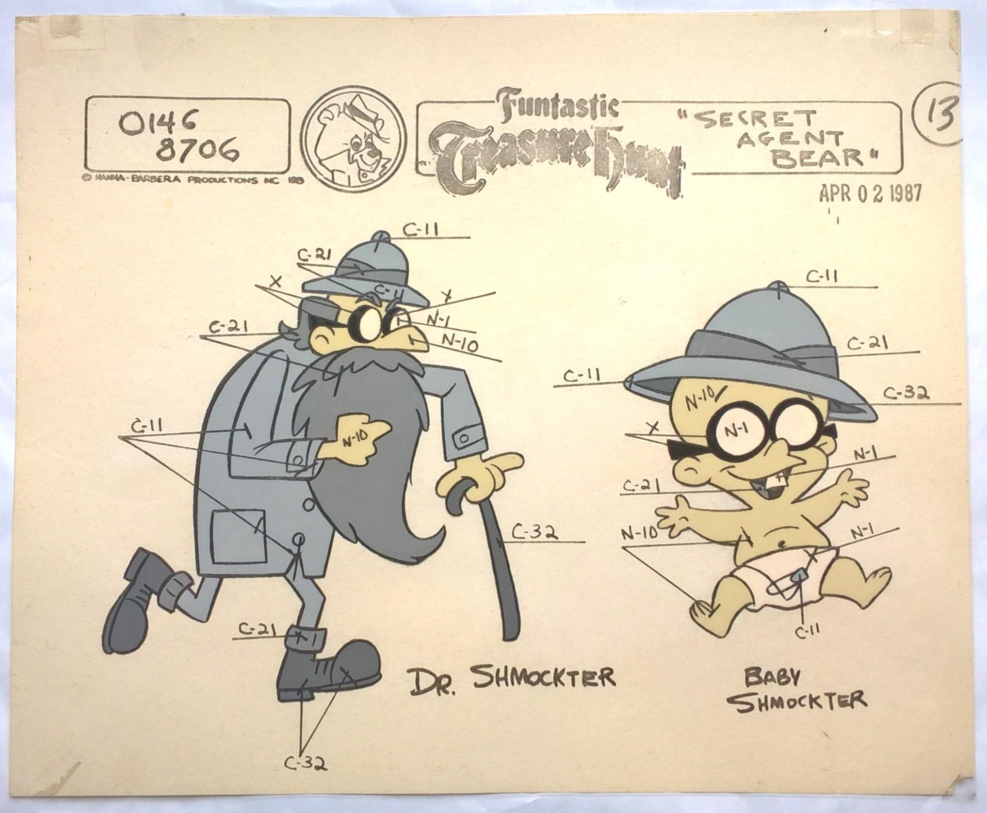Folia animacyjna z kreskówki Hanna-Barbera – MIŚ YOGI – DR. SHMOCKTER i BABY SHMOCKTER (13)