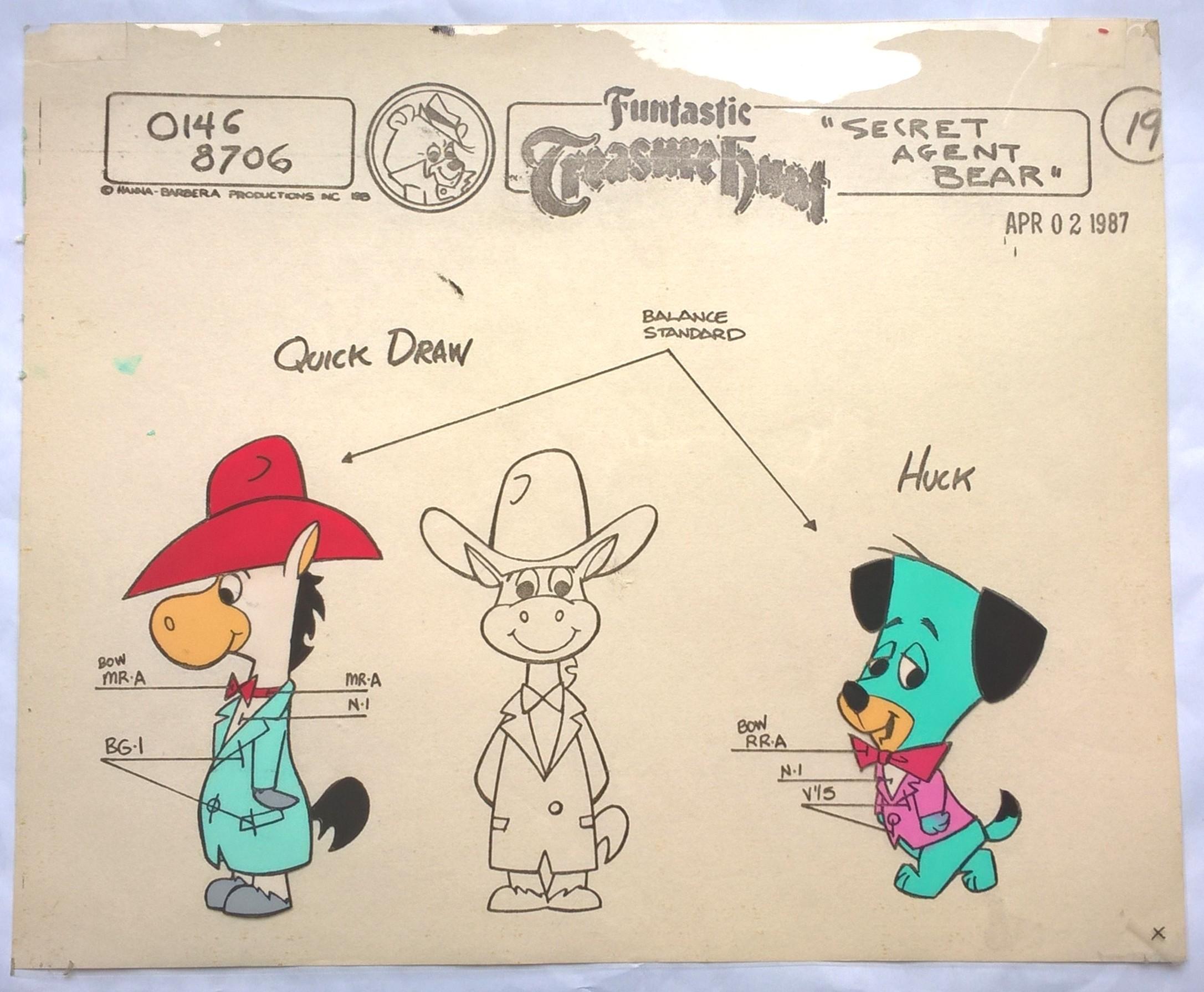 Folia animacyjna z kreskówki Hanna-Barbera – MIŚ YOGI – QUICK DRAW i HUCK (19)