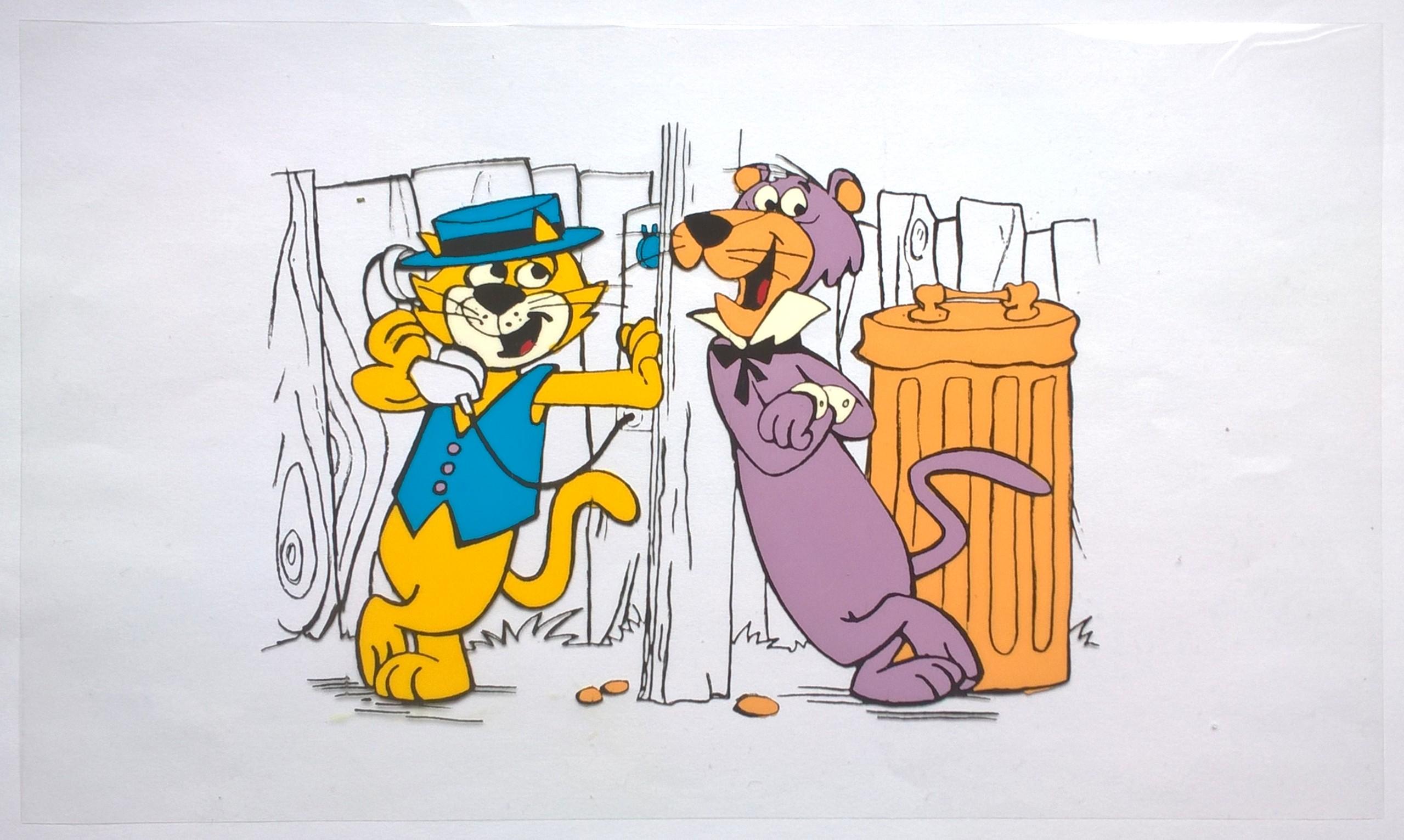 Folia animacyjna z postaciami z kreskówek HANNA-BARBERA - Top Cat oraz Snagglepuss