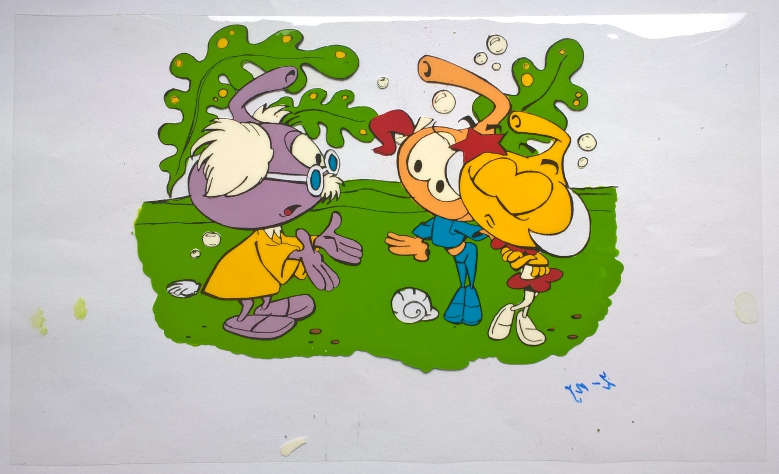 Folia animacyjna celuloidowa z kreskówki HANNA-BARBERA "The Snorks"