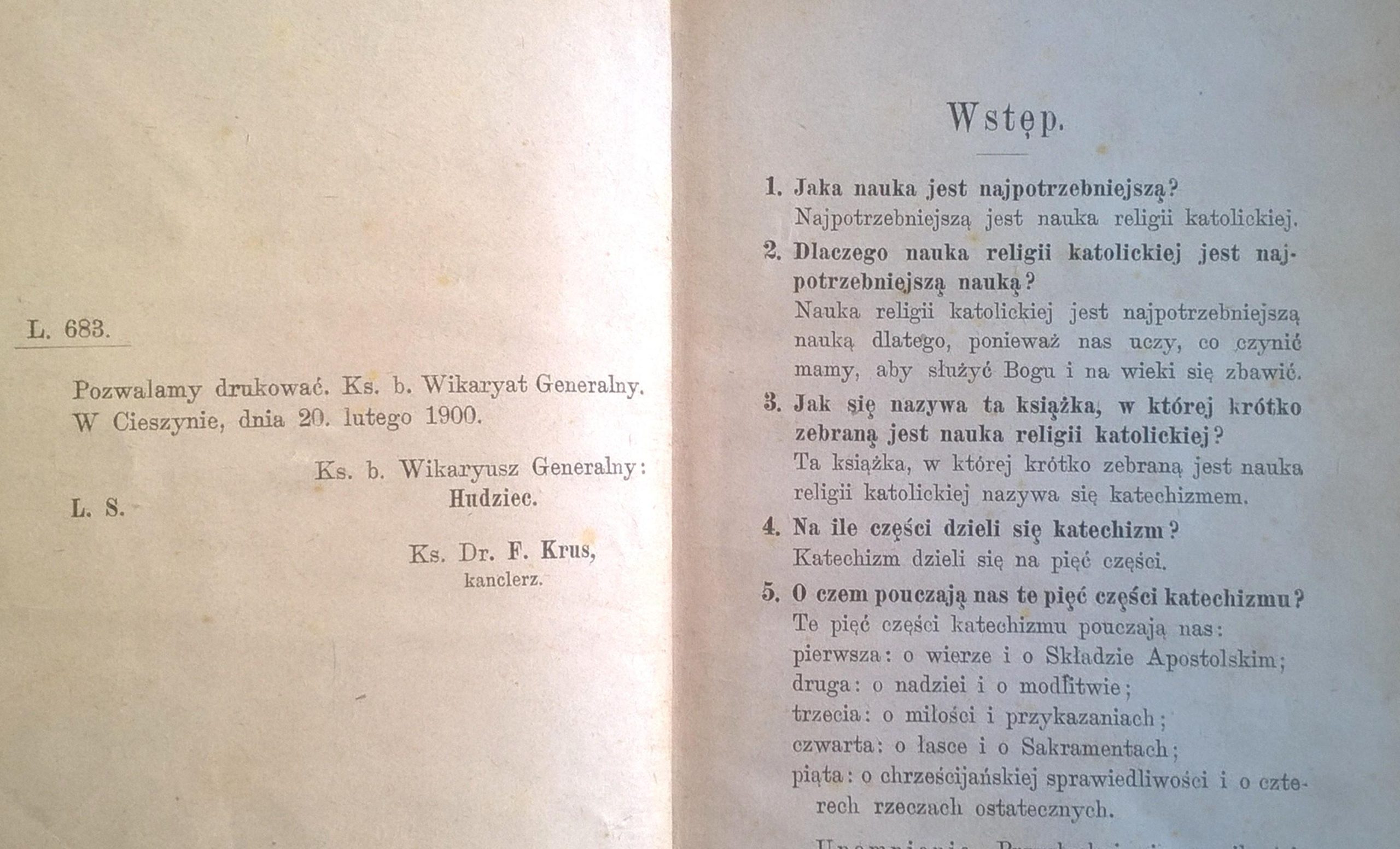 "Wielki Katechizm religii katolickiej", 1917 r.