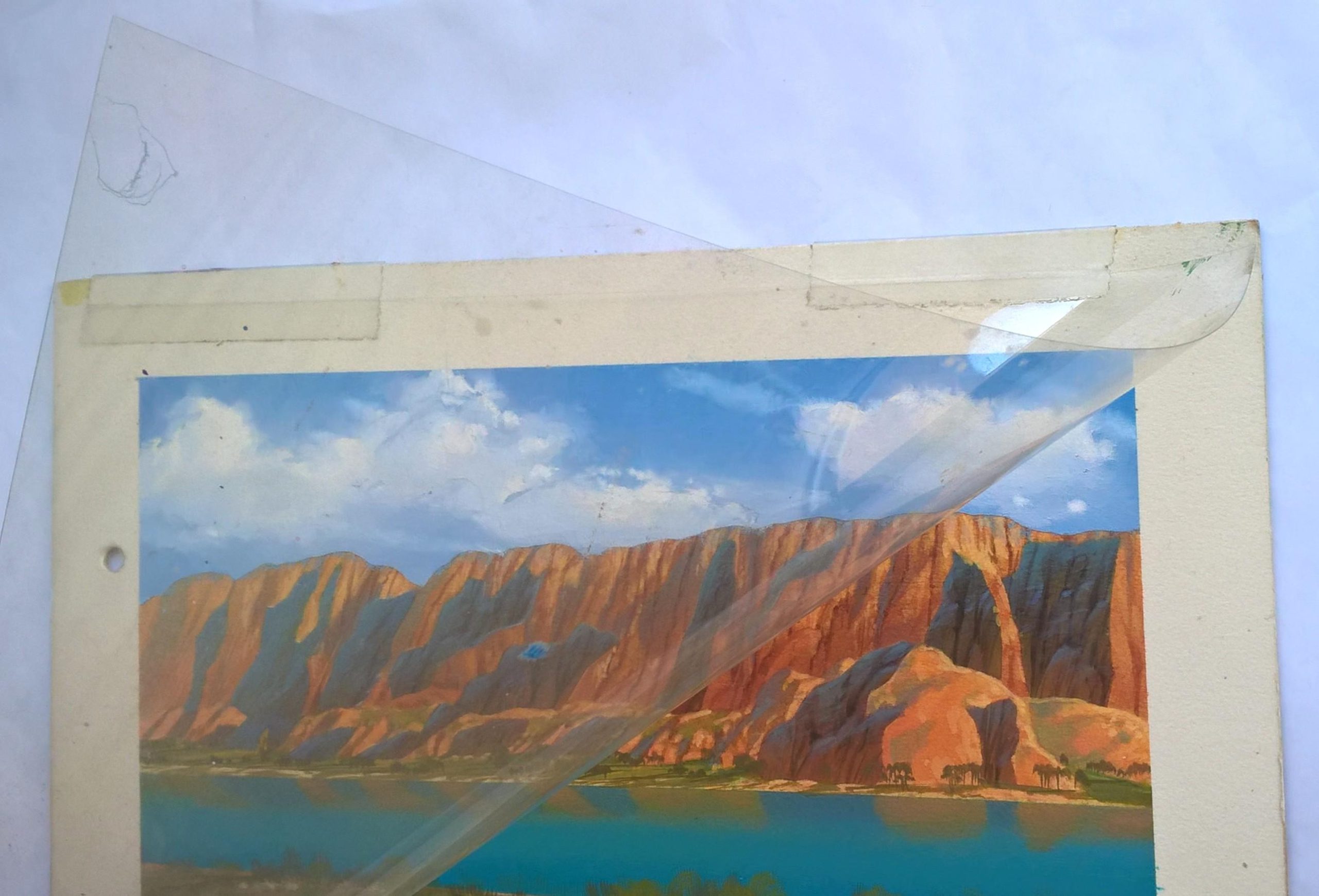 Tło animacyjne z filmu animowanego HANNA-BARBERA „THE BIBLE”-NILE – Biblia-rzeka Nil