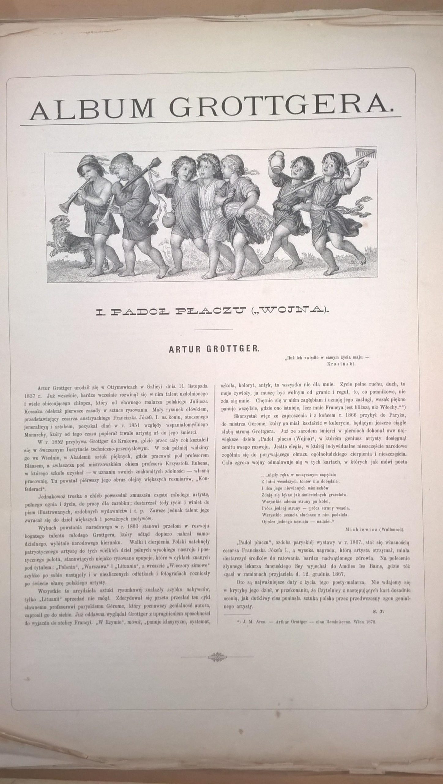 ALBUM GROTTGERA - reprodukcje obrazów Artura Grottgera, 1888 r.-rezerwacja