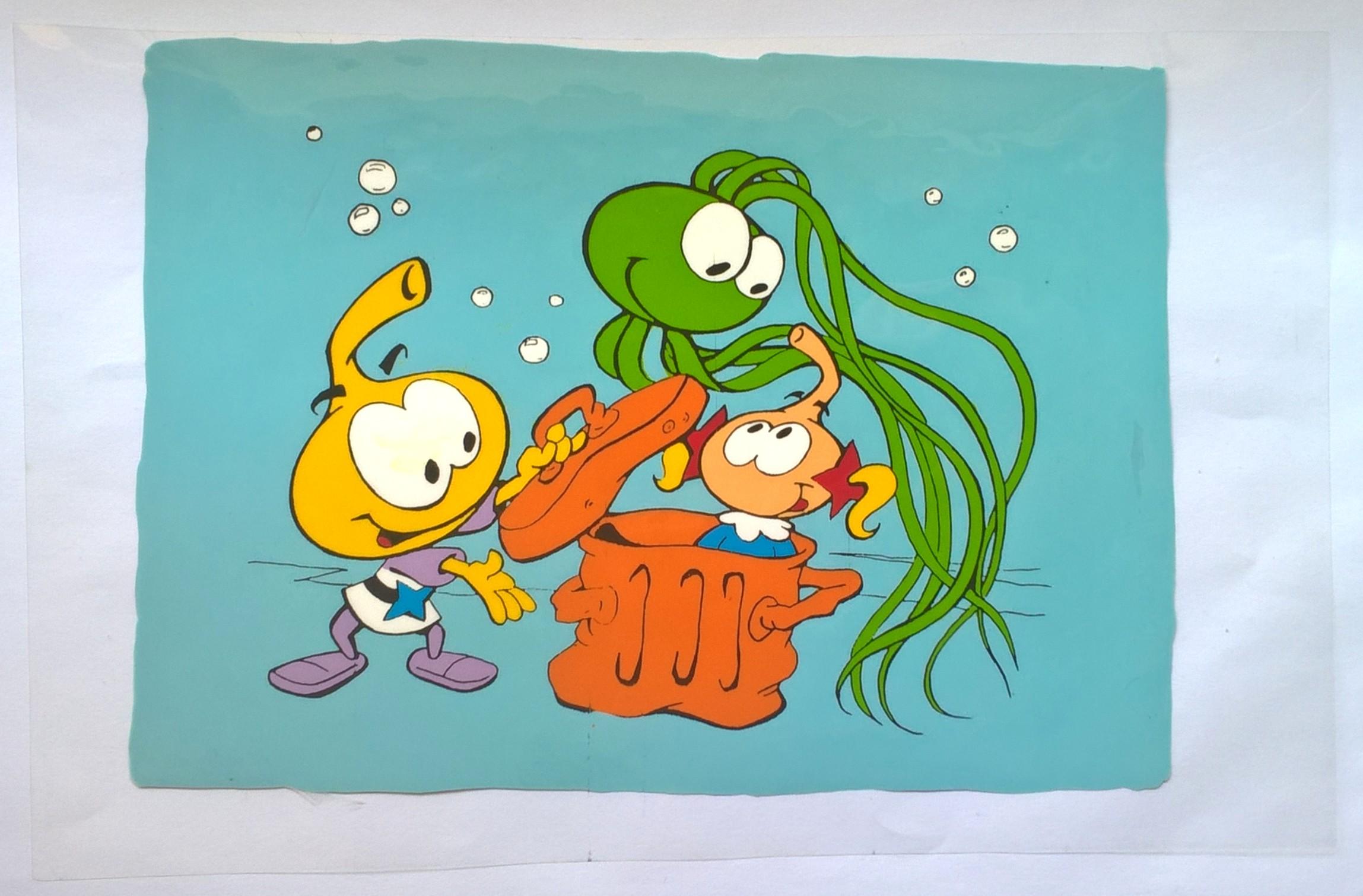 Folia celuloidowa z filmu animowanego Hanna-Barbera „THE SNORKS”