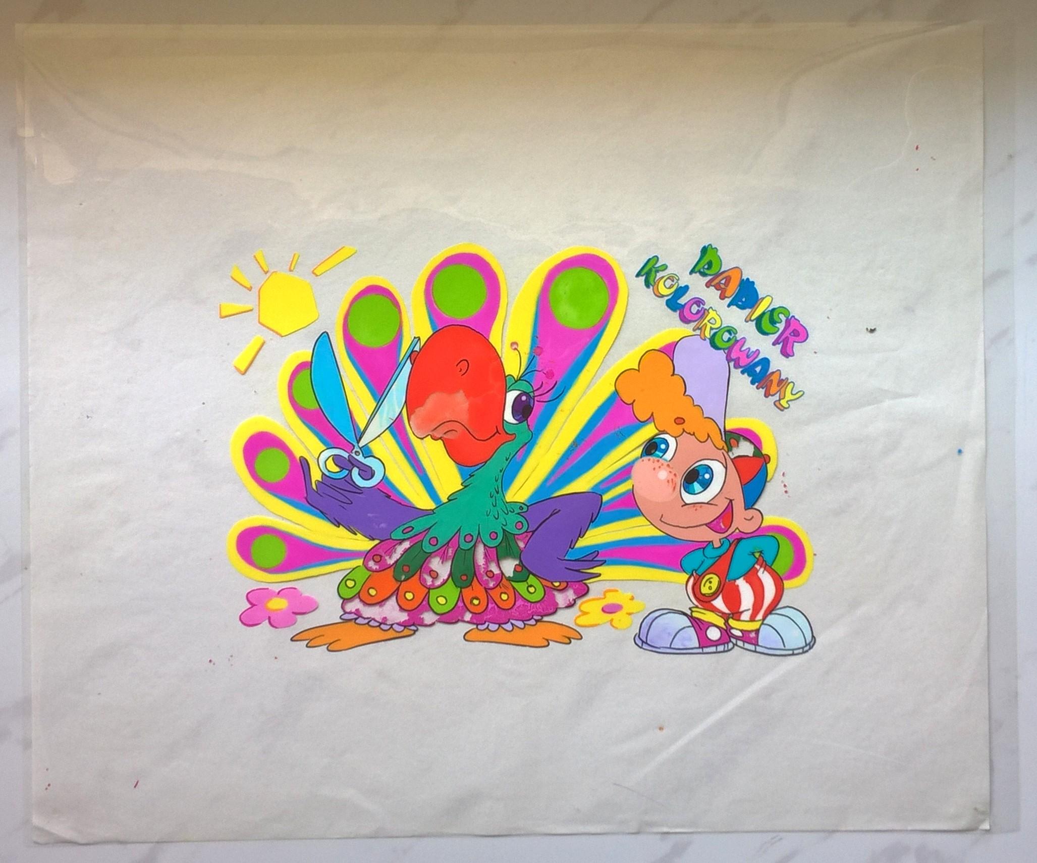 Folia celuloidowa - projekt okładki PAPIER KOLOROWY - Paw