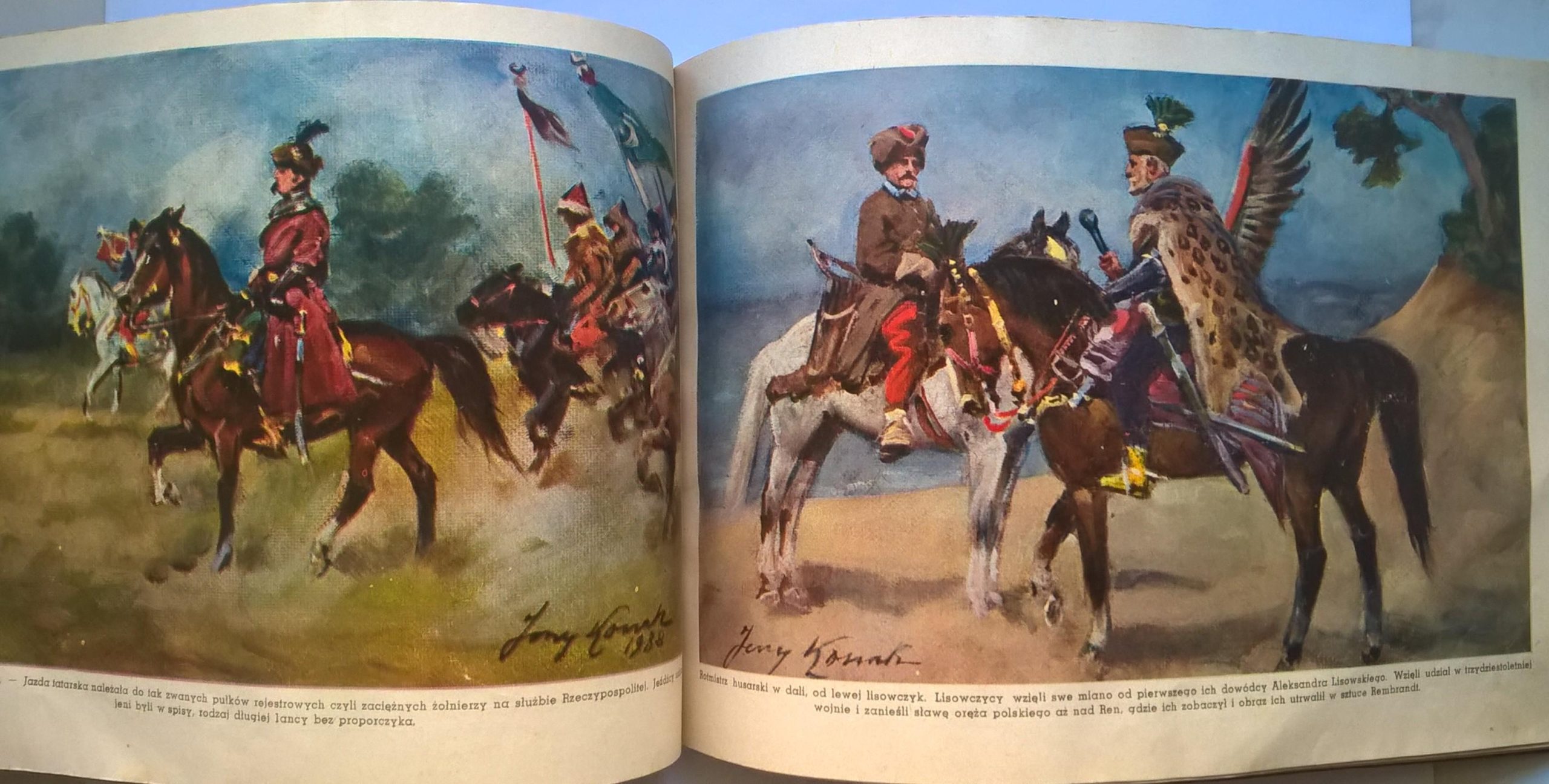 "Album Wojska Polskiego" - reprodukcje obrazów Jerzego Kossaka