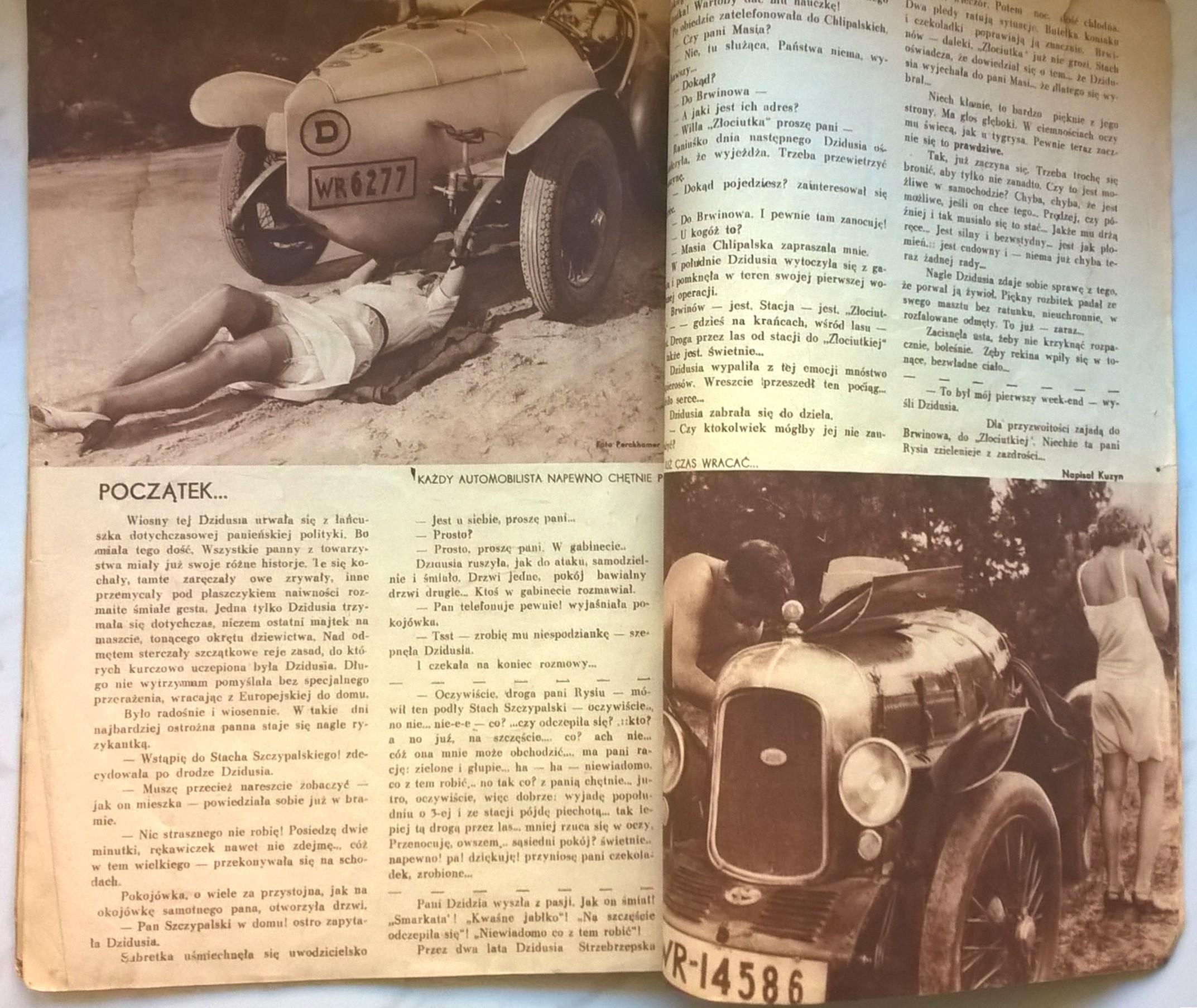 Czasopismo "Za parawanem", 1934 r.