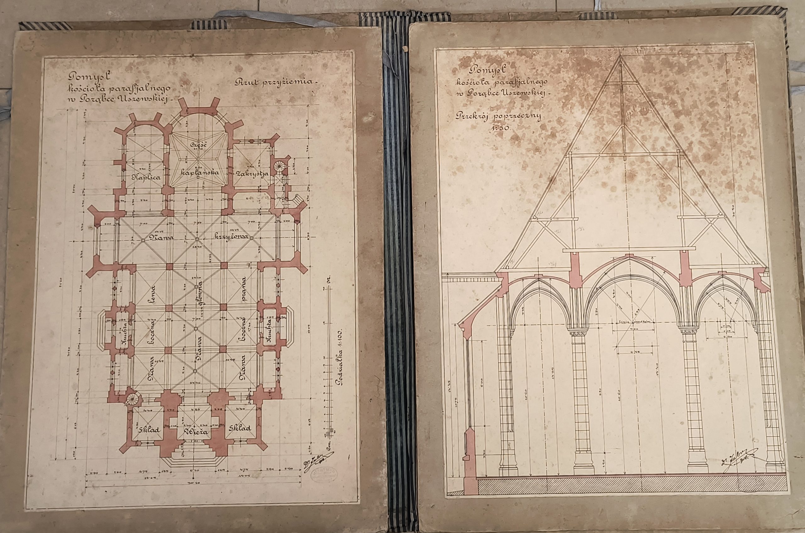 Projekt Kościoła w Porąbce Uszewskiej z 1908 r. - Jan Sas Zubrzycki