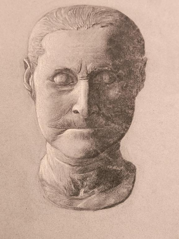 Rysunek szkolny – portret - Alfred Modes, BIELITZ