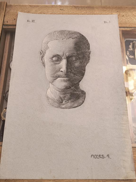 Rysunek szkolny – portret - Alfred Modes, BIELITZ