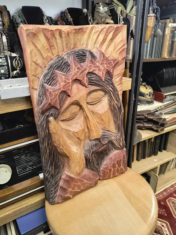 Płaskorzeźba ludowa JEZUS CHRYSTUS - Józef Więzik, Szczyrk