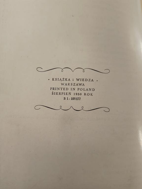 Książka "Sześcioletni Plan Odbudowy Warszawy" Bolesław Bierut, 1950 r.
