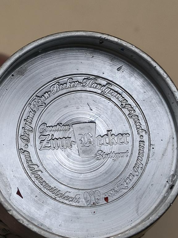 Kubek cynowy - znak zodiaku BYK / Kubek Szczęścia i Przyjaźni