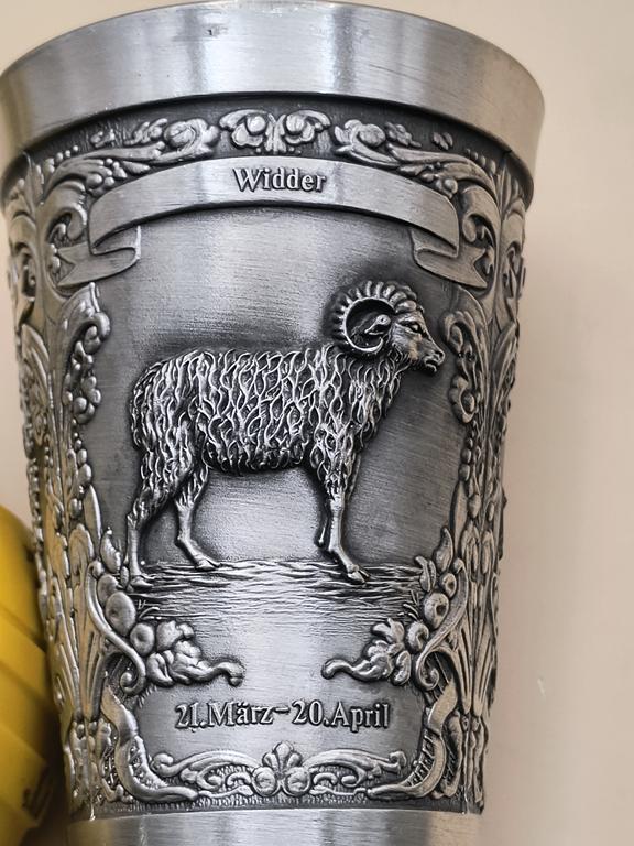 Kubek cynowy – znak zodiaku BARAN