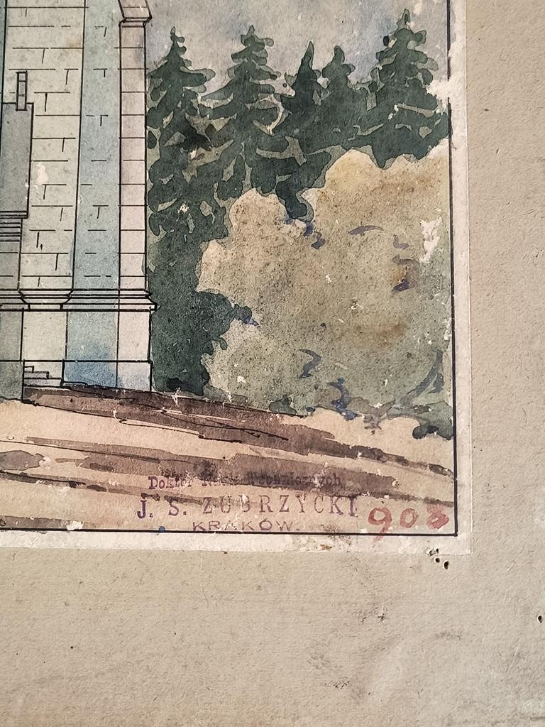 Projekt Kościoła w Porąbce Uszewskiej z 1908 r. - Jan Sas Zubrzycki