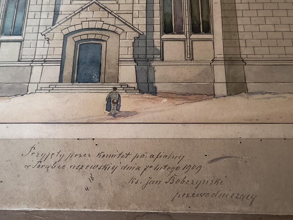 Projekt Kościoła w Porąbce Uszewskiej z 1908 r. - Jan Sas Zubrzycki